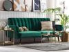 Schlafsofa 3-Sitzer Samtstoff smaragdgrün VIMMERBY Bild 2