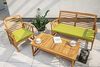 chilly pilley Bankkissen Bankauflage Polsterauflage Reißverschluss mit Schlaufen Kissen für Gartenbank Gartenbankauflage für Gartenmöbel Sitzkissen & Rückenkissen Outdoor (100 x 50 x 5 cm, Beige) Bild 3