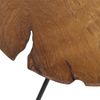Beistelltisch Teakholz Beisteller Dreibeintisch Teak Holztisch Metall Bild 5