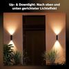 Philips Hue White & Color Ambiance Appear Outdoor Wandleuchte (1.180 lm), Doppelpack, dimmbare Wandlampe mit 16 Mio. Farben, smarte Lichtsteuerung über Sprache oder App, schwarz Bild 4