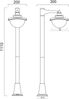 Außen Stehlampe, Alu, anthrazit, H 110 cm Bild 4