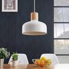 Lindby Hängeleuchte Carlise, Metall, Weiß IP20, 1 x 60 W Bild 5