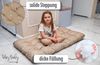 Krabbeldecke für Baby Kissen für Kletterbogen 60x120 cm - Bodenkissen Kinder Matte für Montessori Spielbogen Wippe Kletter Bogen Polster Spieldecke für Kinderzimmer Giraffen Bild 4