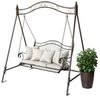 DanDiBo Hollywoodschaukel 2 Sitzer Metall Antik Gartenschaukel 082505 Schaukelbank Schmiedeeisen Bank Outdoor Wetterfest Bild 3