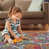 Primaflor Interaktiver Spielteppich BIG City - 95x200 cm, Made in Europe Kinderteppich mit Straßenmotiv, Hochwertiger Straßen-Teppich für Kinder- und Spielzimmer, Spielmatte für Jungen und Mädchen Bild 3