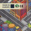Primaflor Interaktiver Spielteppich BIG City - 95x200 cm, Made in Europe Kinderteppich mit Straßenmotiv, Hochwertiger Straßen-Teppich für Kinder- und Spielzimmer, Spielmatte für Jungen und Mädchen Bild 2