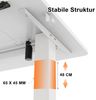 JUMMICO Schreibtisch elektrisch höhenverstellbar mit Memory-Funktion, Weiß, 100x60 cm Bild 4