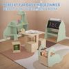 Joyz Spielzeugtruhe Kinderregal Kindermöbel Kinderzimmerregal Spielzeug Spielzimmer Möbel, Dino Spielzeugkiste mit 4 Rollen ideal als Lauflernwagen MDF / Kiefe Bild 5