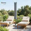 Outsunny Sonnenschirm-Schutzhülle Schirm-bezug mit Reißverschluss (Gartenschirm-Schutzhülle, 1-St, Schirmschutzhaube Abdeckung), Oxford-Polyester, Grau, 178 x 25,35 cm Bild 2