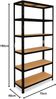 shelfplaza BLACK 180x70x60 cm Schwerlastregal in schwarz mit 6 Böden und 145 kg Traglast pro Boden Bild 2