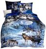 JACK Bettwäsche JACK by Kaeppel 135x200cm Wolf Wölfe Mond, Mako-Satin, 2 teilig, hochwertiger Digitaldruck mit einem eindrucksvollem Wolfmotiv Bild 5