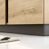 Vitrinen-Sideboard CARDIFF-61 in Eiche Artisan Nb. mit Absetzungen in Graphit grau, B/H/T: ca. 138/91/40 cm Bild 4