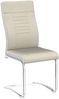 CARO-Möbel Esszimmerstuhl ALBA (4 St), 4er Set Esszimmerstuhl Küchen Schwingstuhl Stoffbezug beige Freischwin Bild 5
