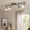 LED Deckenstrahler silber, Spots beweglich, L 60 cm Bild 2