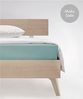 fleuresse Mako-Satin Spannbettlaken Bettlaken Colours 100x200 cm Aqua Bild 2