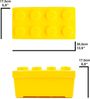 LEGO® Aufbewahrungsbox Original LEGO Aufbewahrungsbox (Gelb, Medium) Bild 3