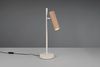 Große Tischlampe SOKA Metall Hellgrau & Coffee mit schwenkbarem Spot, Höhe 50cm Bild 2