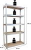 4x Schwerlastregal verzinkt 180x90x40 je 5 Böden pro Regal 875 kg Traglast Regal Lagerregal Steckregal Kellerregal Werkstattregal Bild 2
