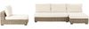 Lounge Set mit Tisch 4-Sitzer VARALLO linksseitig modular Rattan Grau Bild 5