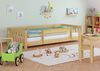 Niedriges Kinderbett Bodenbett 90x200 Kiefer massiv Zubehör wählbar V-60.28-09Rollrost und Matratze inkl. Bild 2