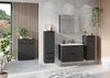 Germania GW-CRANDON Mediumschrank 0264, Graphit, 36 x 111 x 34 cm (BxHxT) Bild 2