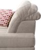 CAVADORE Schlafsofa Mistrel mit Ottomane links / Große Eck-Couch im modernen Design / Mit Bettfunktion / Inkl. verstellbare Kopfteile / Wellenunterfederung / 269x77-93x228 cm / Grau/Weiß Bild 5