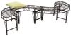 DanDiBo Rundbank Metall wetterfest Braun Ø 135 cm Baumbank 96188 Gartenbank Parkbank Sitzbank Bild 3