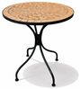 Mosaik Tisch Bistrotisch Gartentisch Balkontisch Ø60cm Terrakotta Bild 2