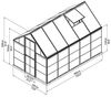 Palram - Canopia Aluminium Gewächshaus Hybrid 610 Bild 5