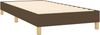 Boxspringbett mit Matratze & LED Stoff Dunkelbraun 80x200 cm, Härtegrad: H2 [3133512] Bild 5
