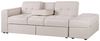 Schlafsofa 3-Sitzer Polsterbezug beige FALSTER Bild 5