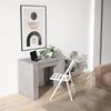 Skraut Home | Ausziehbarertisch | Multifunktionaler ausziehbarer | 160 | Für 8 Gäste | Esszimmertische | Moderner Stil | Zement Bild 4