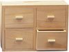 Holz Kommode FSC Mix Credit, 15x20x7cm, 4 Schubladen Bild 1
