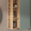 Badschrank Karen Sonoma/Blau 50 x 75 cm mit Tür und offenen Fächern Vicco Bild 5