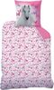 Bettwäsche mit Pferd 'Butterfly' pink/weiß Bild 3