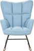 Schaukelsessel OULU Stoff Hellblau Bild 3