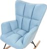 Schaukelsessel OULU Stoff Hellblau Bild 4