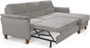 CAVADORE Schlafsofa Palera / Federkern-Ecksofa mit Schlaffunktion und Bettkasten / 244 x 89 x 163 / Mikrofaser-Bezug, Hellgrau Bild 4