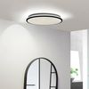 Lindby Deckenleuchten Glane, LED, Metall, Schwarz universalweiß IP44, LED 24 W gesamt, universalweiß Bild 2