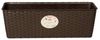 Stefanplast Blumentopf Balkon-Blumenkasten Natural mit Selbstbewässerungssystem 30 x 13 x 11 cm in mokka Bild 1