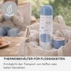 Jané Thermoskanne, 50 cl, breite Öffnung, Edelstahl, bis zu 10 Stunden, Becher, Blau Bild 2