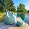 Bruni Sitzsack Classico L in Minzgrün – XL Sitzsack mit Innensack zum Lesen, Abnehmbarer Bezug, lebensmittelechte EPS-Perlen als Bean-Bag-Füllung, aus Deutschland Bild 2