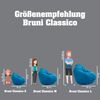 Bruni Sitzsack Classico L in Minzgrün – XL Sitzsack mit Innensack zum Lesen, Abnehmbarer Bezug, lebensmittelechte EPS-Perlen als Bean-Bag-Füllung, aus Deutschland Bild 3