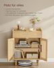 VASAGLE BOHOVEN Kollektion - Sideboard, Küchenschrank mit Türen in Rattan-Optik, Aufbewahrungsschrank mit Schubladen, verstellbare Ablage, Boho-Stil, für Esszimmer, eichenbeige Bild 4