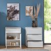 Trendteam Badezimmer-Kommoden-Set, 2-teilig, weiß, 76 x 28 x 137 cm Bild 4