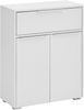 Trendteam Badezimmer-Kommoden-Set, 2-teilig, weiß, 76 x 28 x 137 cm Bild 2