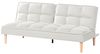 Schlafsofa 3-Sitzer SILJAN Stoff Cremeweiß Bild 4