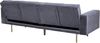 Schlafsofa 3-Sitzer Samtstoff grau VISNES Bild 4