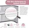 Babybay 'Boxspring XXL' Beistellbett, schiefergrau, Buche massiv, extra große Liegefläche Bild 3