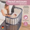 Babybay 'Boxspring XXL' Beistellbett, schiefergrau, Buche massiv, extra große Liegefläche Bild 5